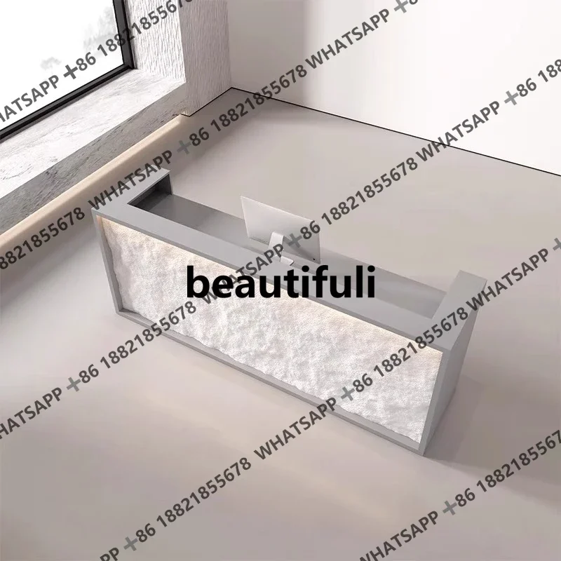 

Касса, стойка в магазине, стойка администратора в салоне красоты, простой современный прилавок для магазина одежды