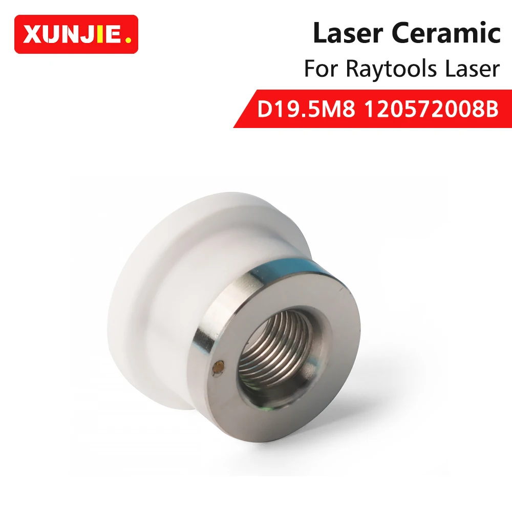 XUNJIE Raytools 3D Laser keramik D19.5 M8 120572008B pemegang nozel untuk Raytools serat Laser kepala BT210S BM240S 109 BM111