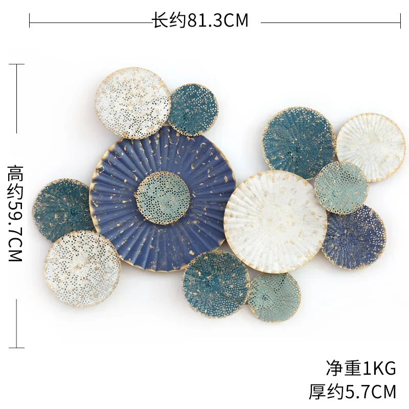 

Living room sofa background wall decoration creative home wrought iron wall decoration wall decoration