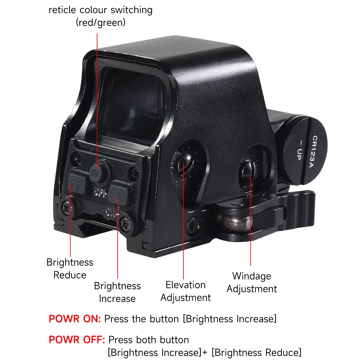 558 البصر المجسم 553 551 نطاق النقطة الحمراء 556 تكتيك الادسنس الصيد كوليماتور الأحمر الأخضر نقطة البصر 20 مللي متر الإفراج السريع جبل