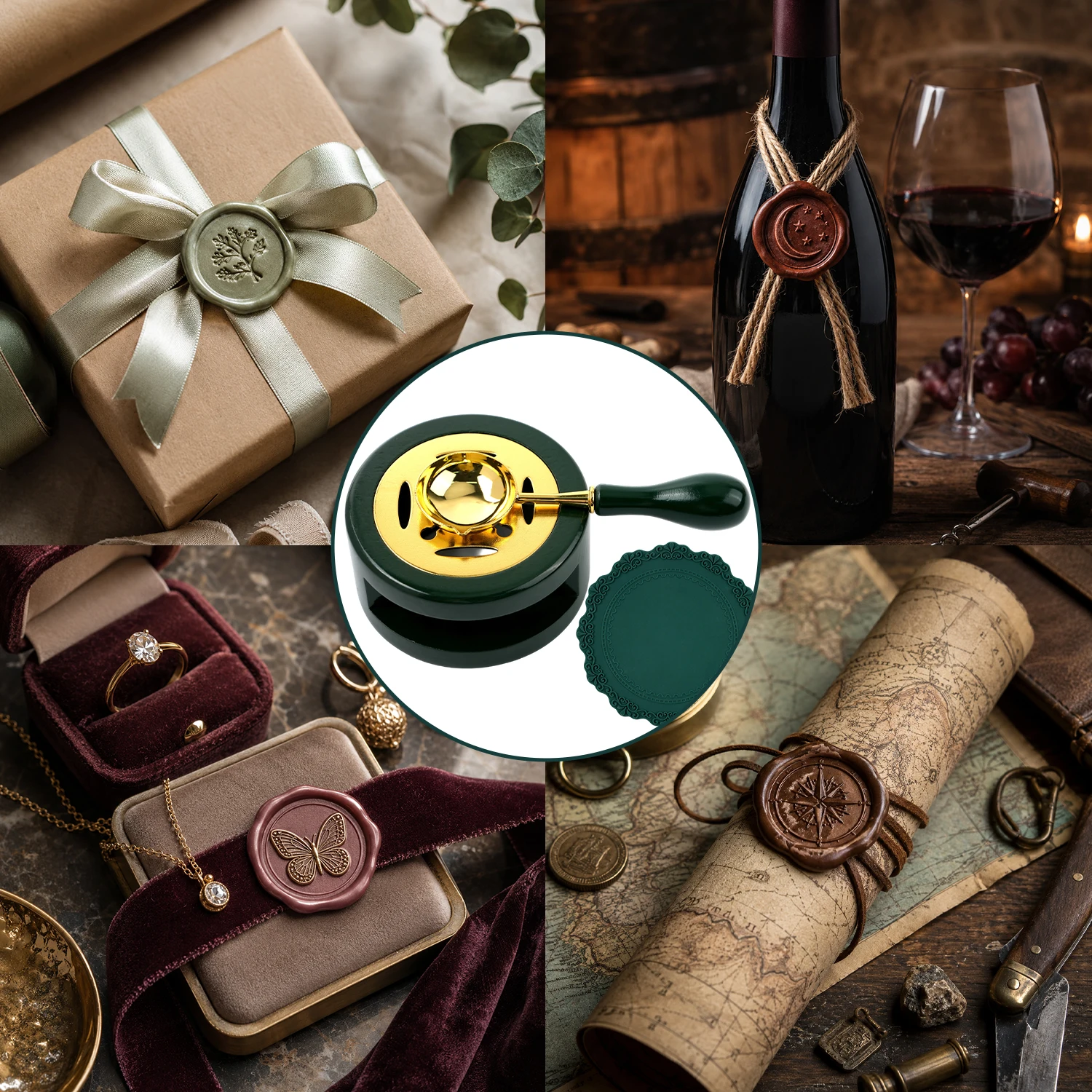 Mixed Color Wax Seal Kit Furna - Wax Seal Stamp Set recension och pris