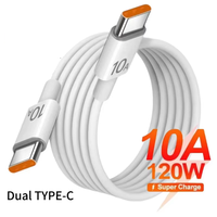 Universal 120W 10A Fast Charger PD Dual USB C To Type C Quick Charging Cable High-speed Data Transfer Wire Cord New 2024