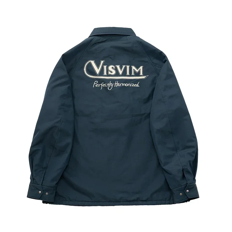 VISVIM JKT 24SS Nakamura Plush Thick Embroidered Loose Jacket for Men New Arrival Coat