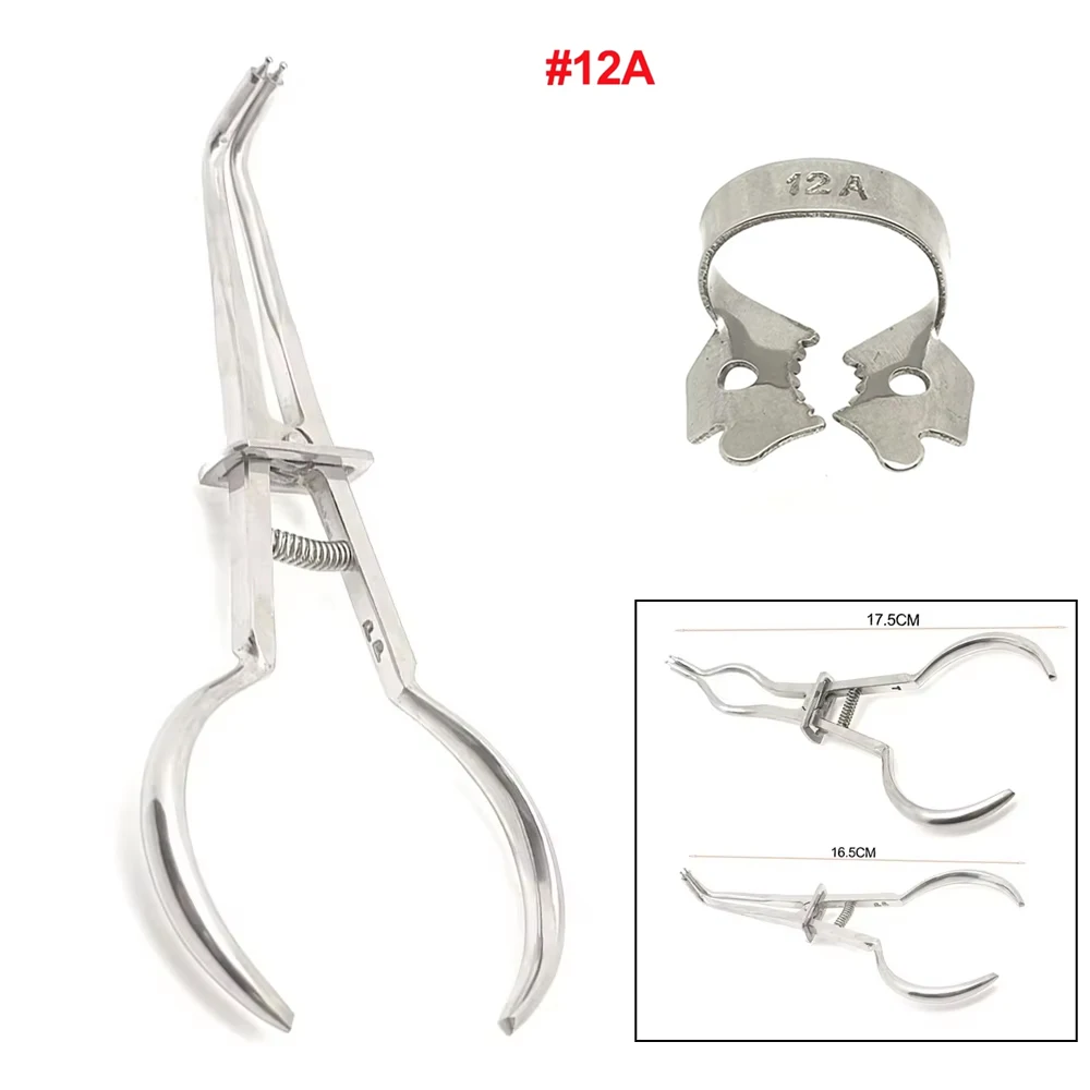 الأسنان المطاط السد المشبك الملقط الفولاذ المقاوم للصدأ ذو طيات لعلاج قناة الجذر اللبية طبيب الأسنان أدوات المهنية