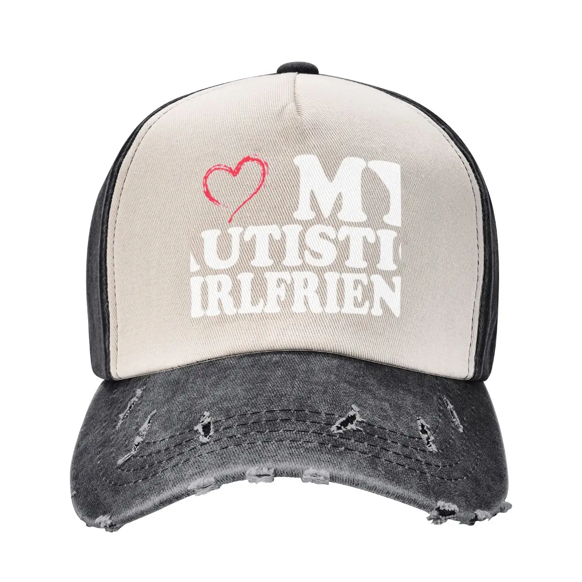 I Love My Autistic Girlfriend I Heart My Autistic GF Baseball Cap New In The Hat Horse Hat Custom Cap Men Women's