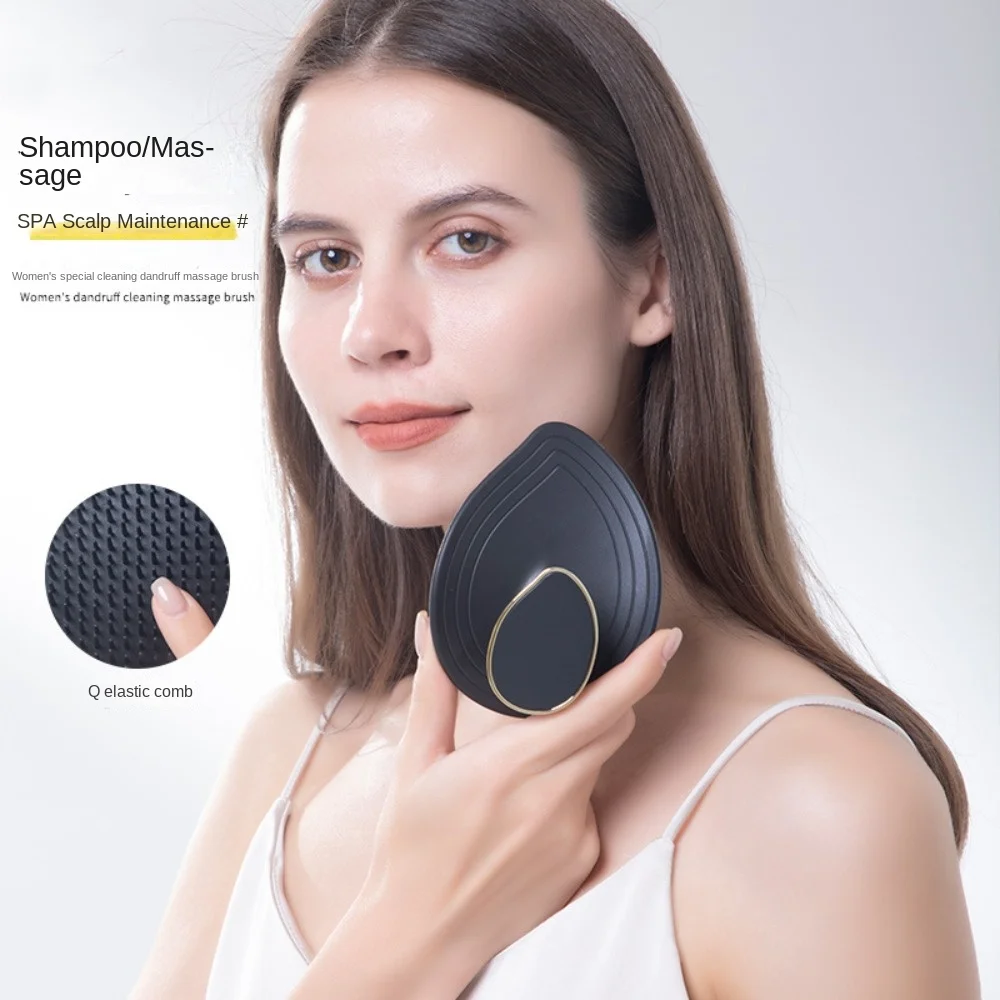 

Hair Care Tool Shampoo Brush Scalp Massage Leaf Shape Hair Washing Comb Body Brush Wet and Dry Scalp Massage Brush Women/Girls