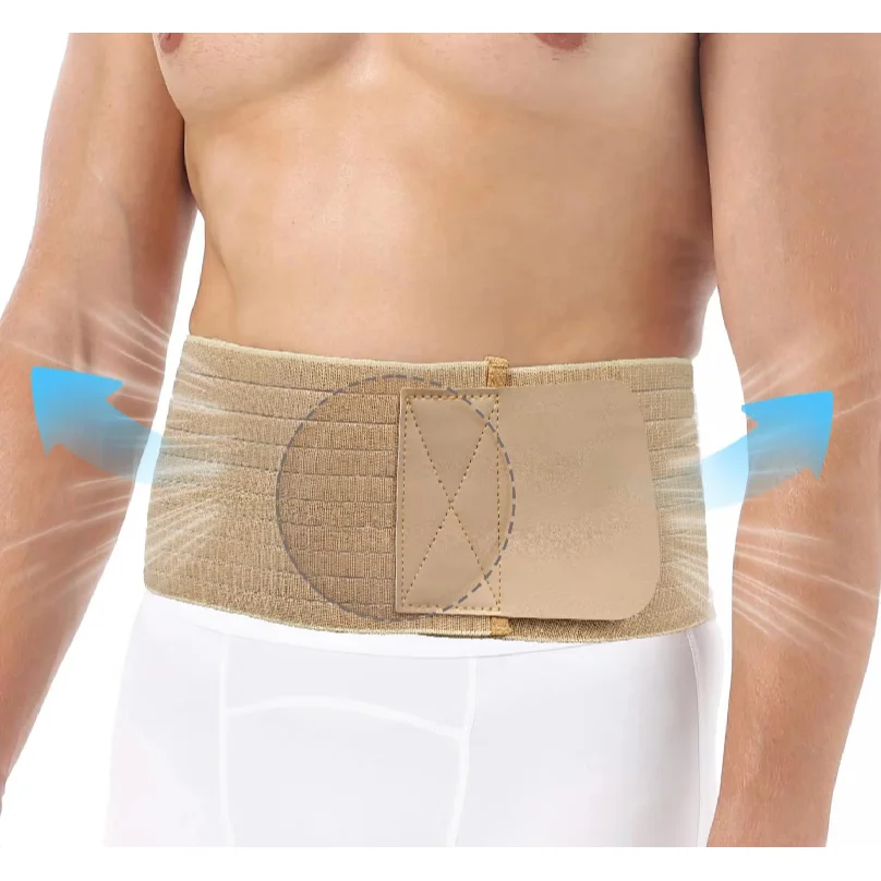 1pc Adjustable Spandex Umbilical Hernia Belt - Abdominal Support Brace for Belly Button Navel,Ventral & Inguinal Hernias