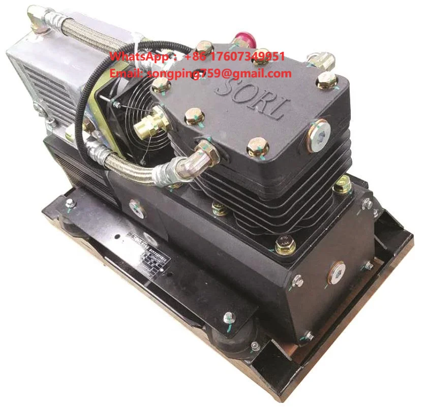 OEM Piston Type 4.0 KW Oil-Free Two-Stage Electric Air Brake Compressor New Condition for Electric Bus Truck Logistic Truck Use
