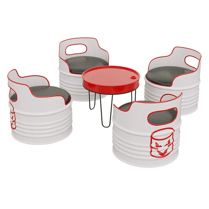 Retro industrial style bar clear bar coffee western restaurant barbecue milk tea shop leisure commercial sofa seat dining