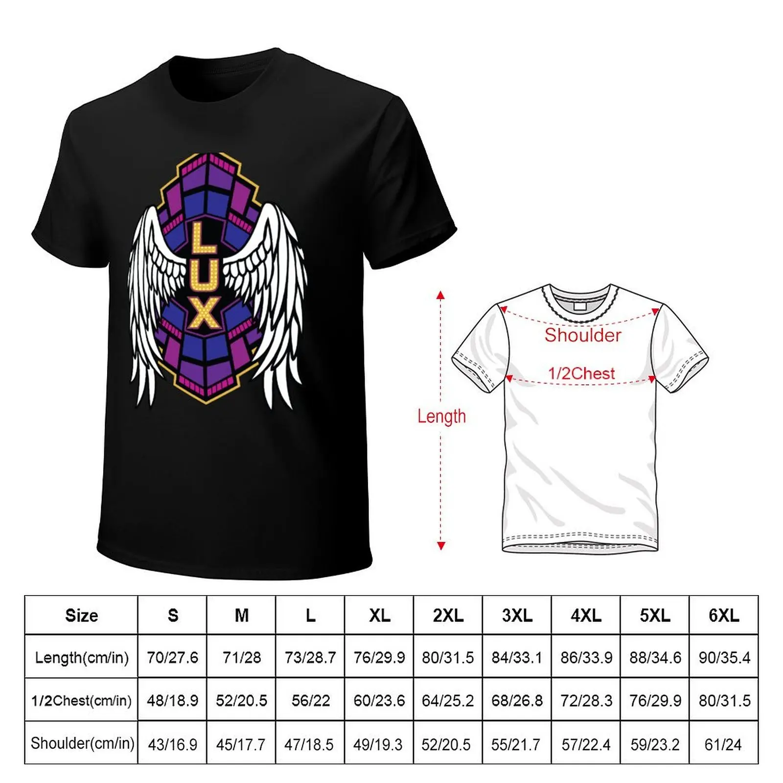 Lucifer - LUX Nightclub T-Shirt Simple Casual Short Sleeve Tee
