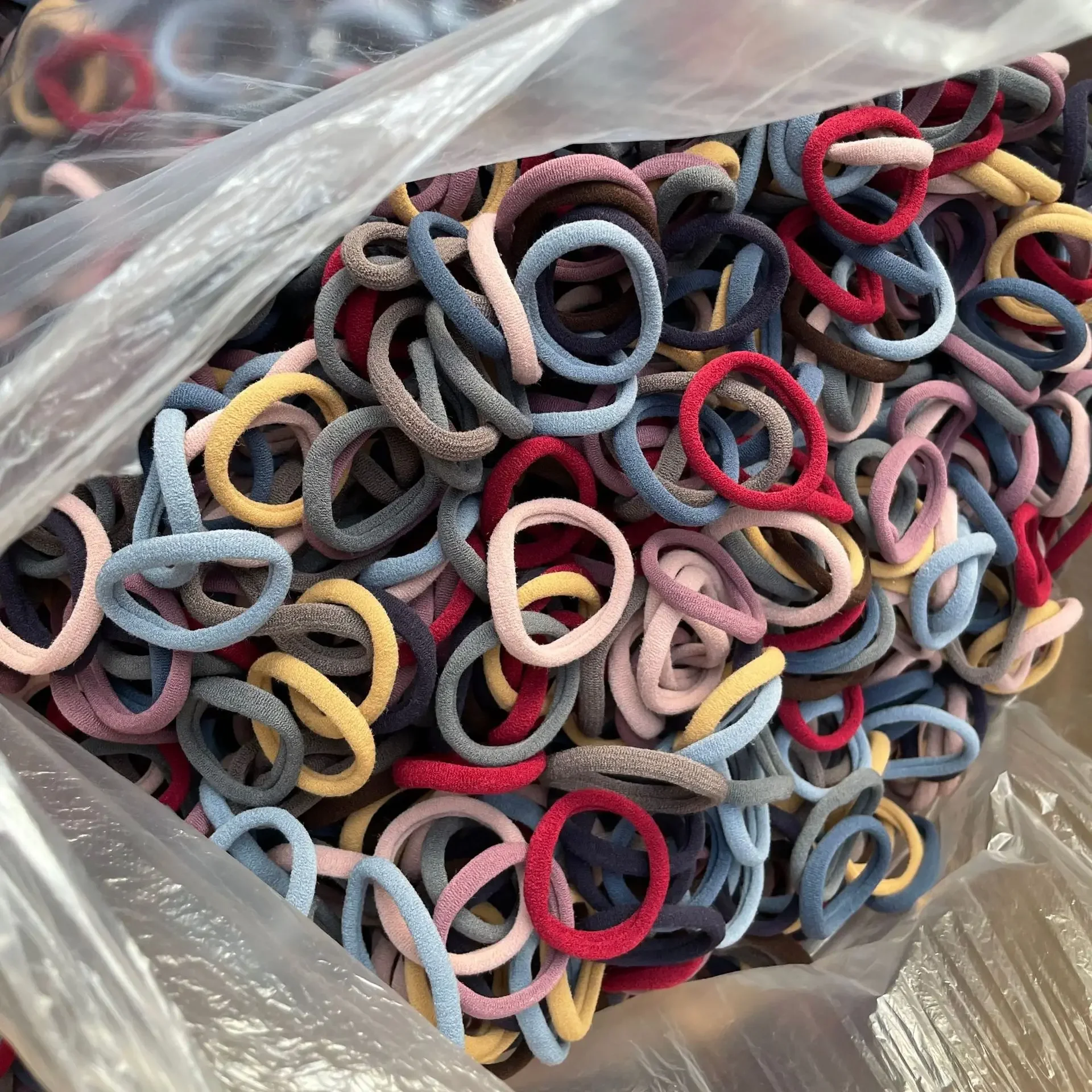 New Women Girls Candy Colors Nylon Basic Scrunchie Hair Tie Ponytail Hold Hair Rubber Bands Fashion Hair Accessories