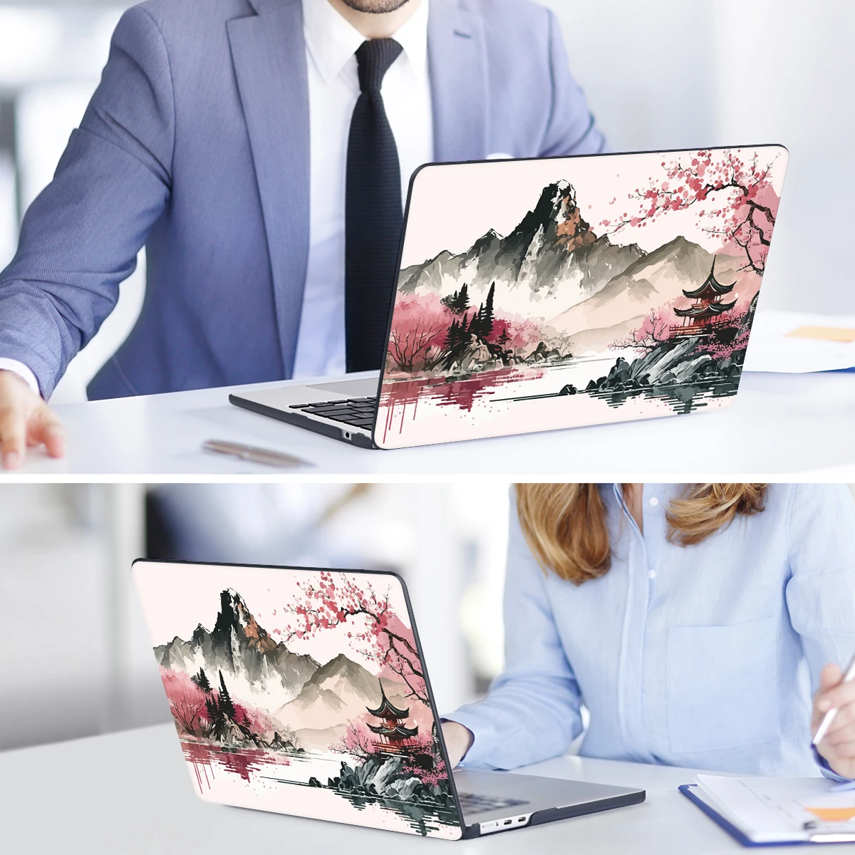 Unique Traditional Hard case for Macbook Pro 14 16 M3 2024 M2 Air 13 A2681 Air 15 A2941 2023 Pro 13 inch case A2338 M1 A2337