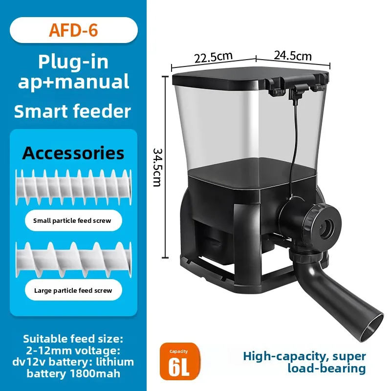 Jebao jecod solar volautomatische timing feeder outdoor visvijver visvijver feeder grote capaciteit aas feeder 5L 6L 10L