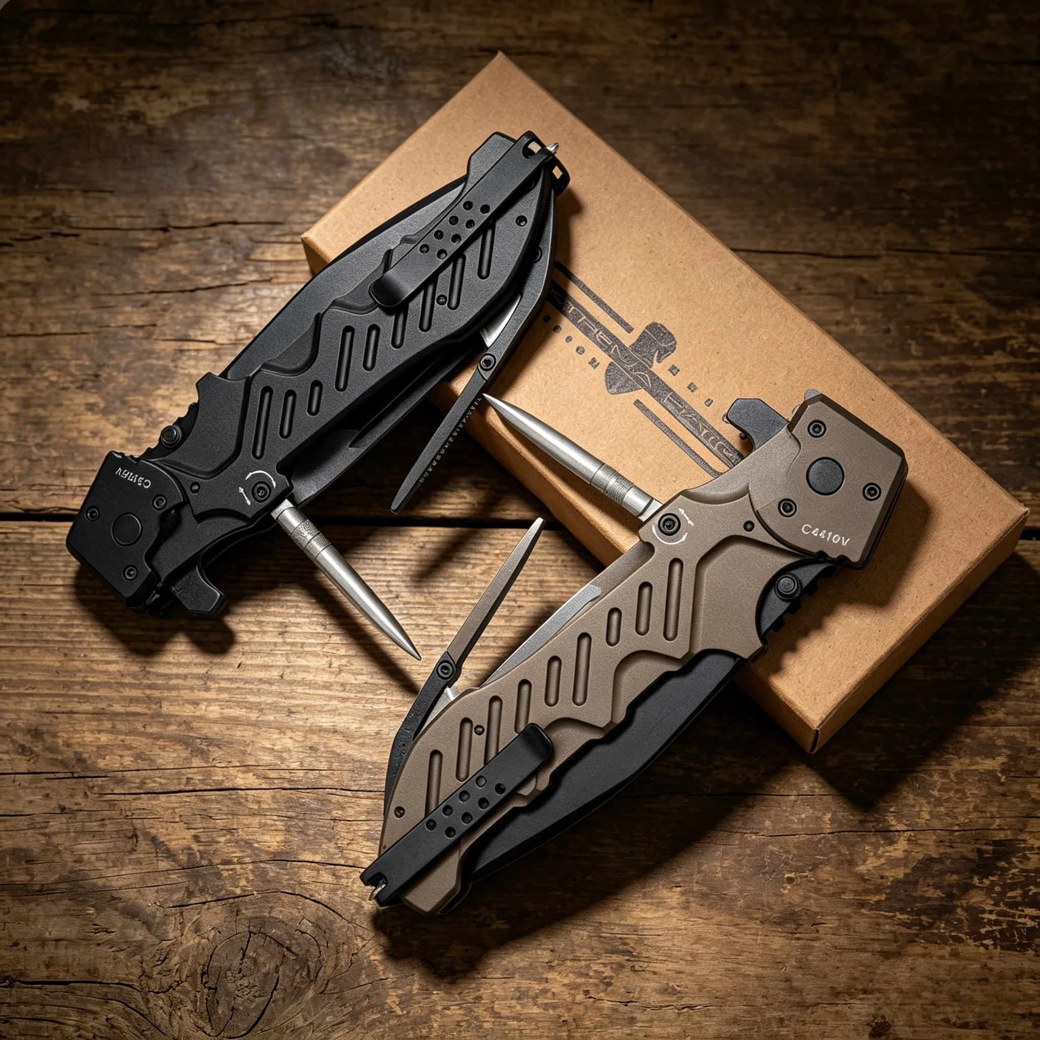 Extrema Ratio - Multi-functional camping folding knife, made of N690 steel, emergency window-breaking tool and fruit knife