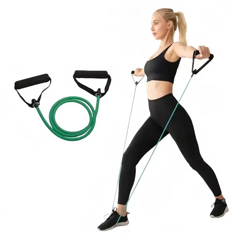 

Resistance Bands With Handles Exercise Workout Fitness Band Pull Rope For Men Women Strength Training Equipment At Home