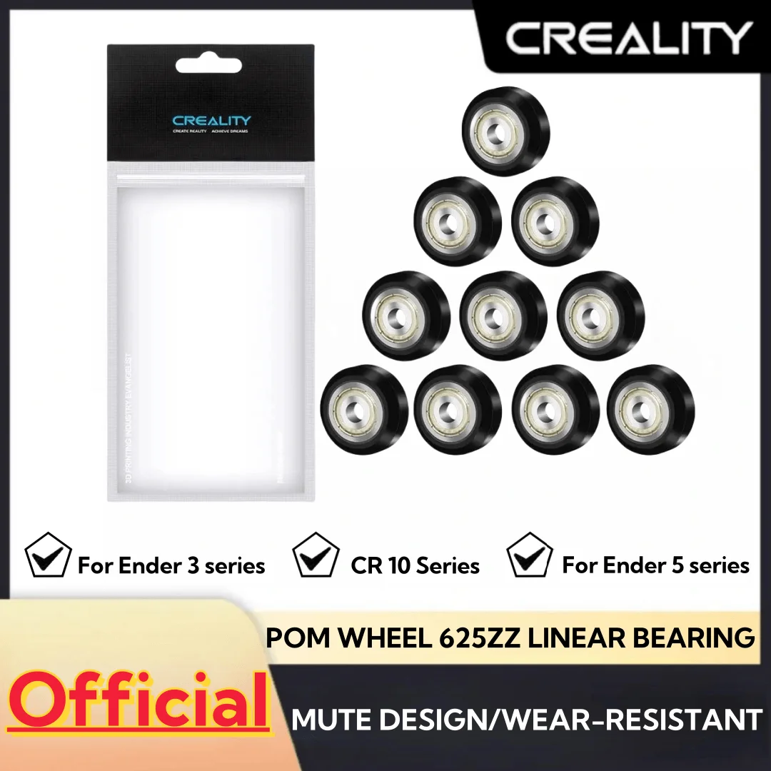 Creality 3D Printer POM Wheel Plastic Pulley 625zz Linear Bearing for Ender 3 series/Ender5 Series/CR 10 Series 3D Printer Parts