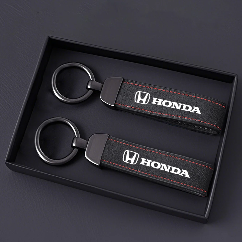 Suede Car Styling Keychian Key Ring Chian Gifts For Honda Mugen Power TypeR Jazz City Civic Inspire Accord FIT Accessory Sticker