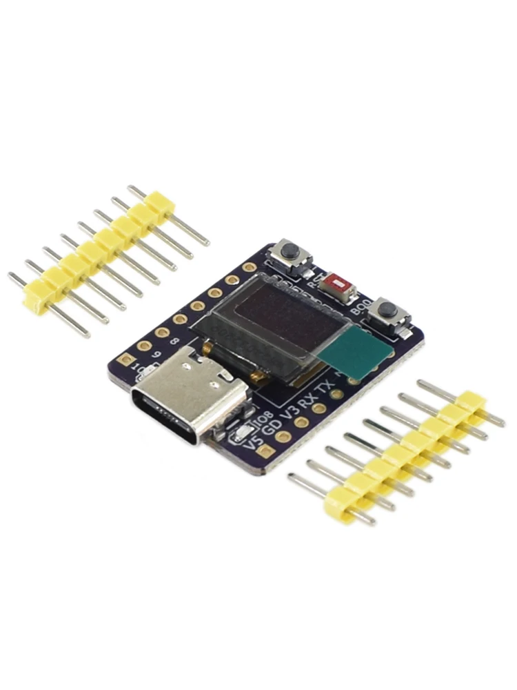 Carte de développement OLED ESP32-C3 avec module OLED de 0.42 pouces, antenne en céramique ESP32, carte de développement supermini, wifi, Bluetooth