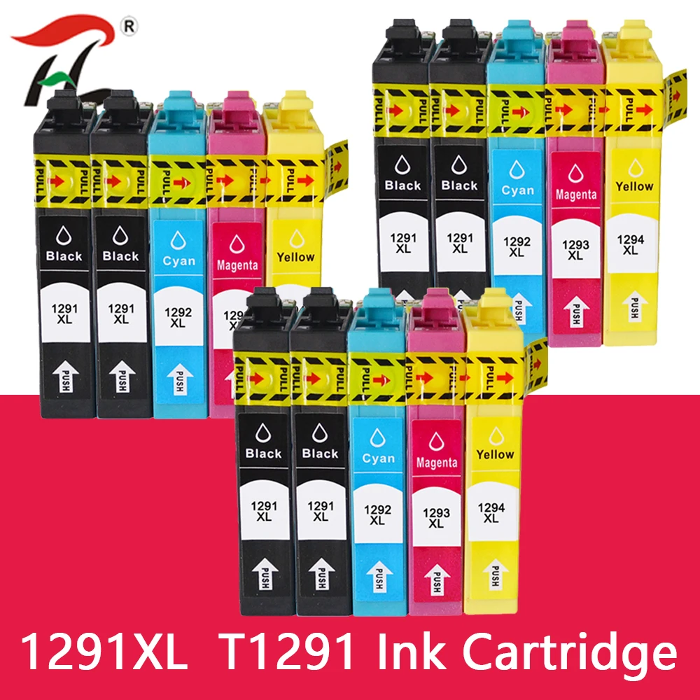 T1295 Multipack Ink Cartridges Replacement for T1291 T1292 T1293 T1294 Compatible for Epson SX435W SX235W WF-3520 WF-3540