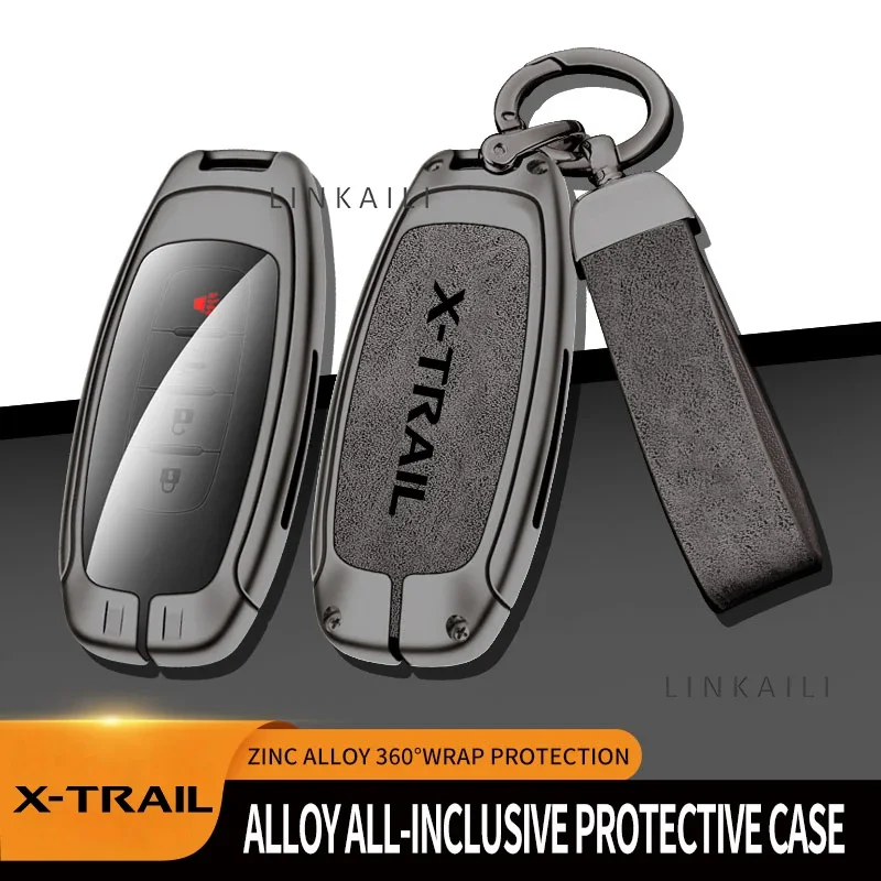 Suitable for Dongfeng Nissan X-Trail X-Trail 2023 2022 2021 2019 car key case alloy high-end leather car key case accessories