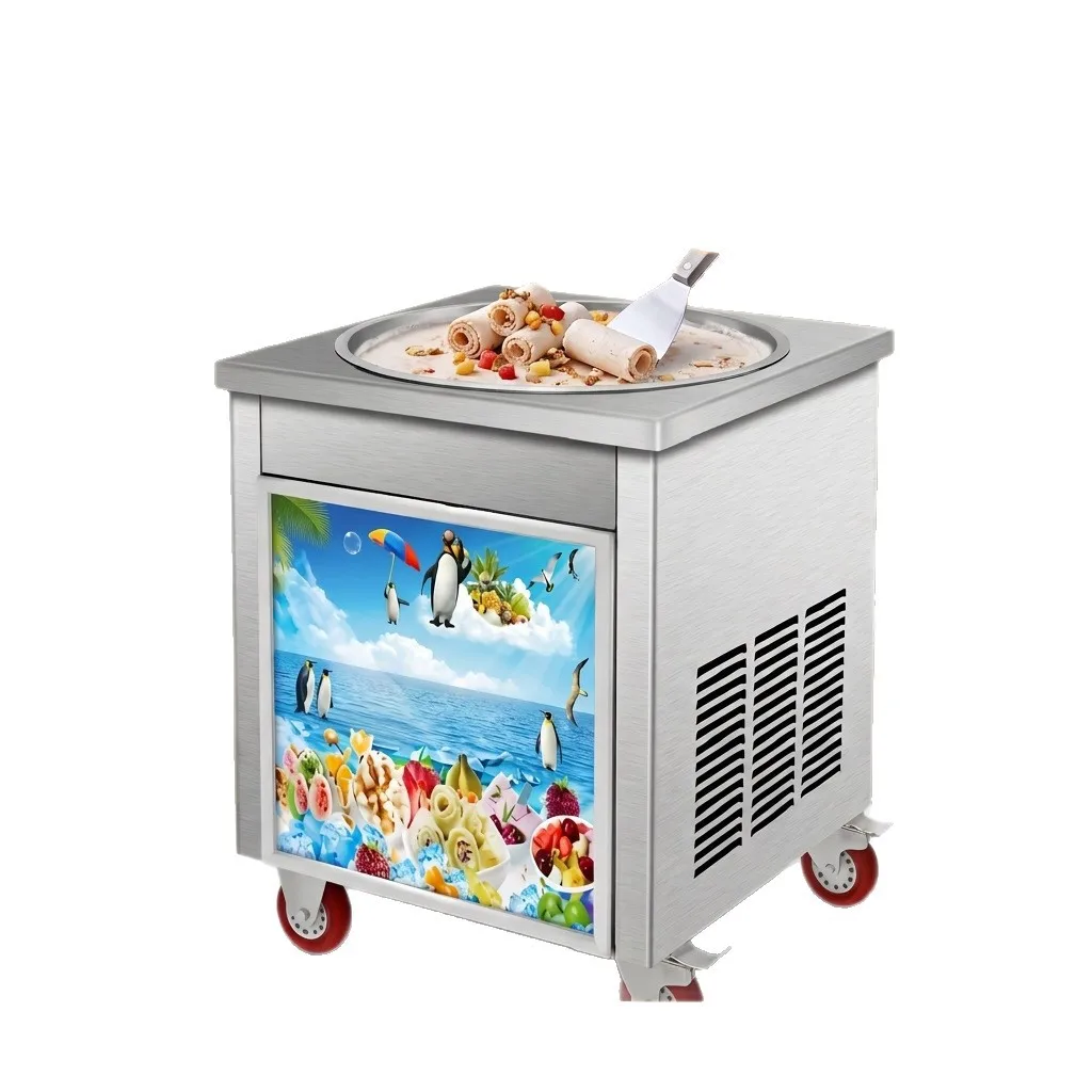 CX Commercial Ice Frying Machine Fried Yogurt Machine, Stall Artifact Automatic Ice Cream Roller