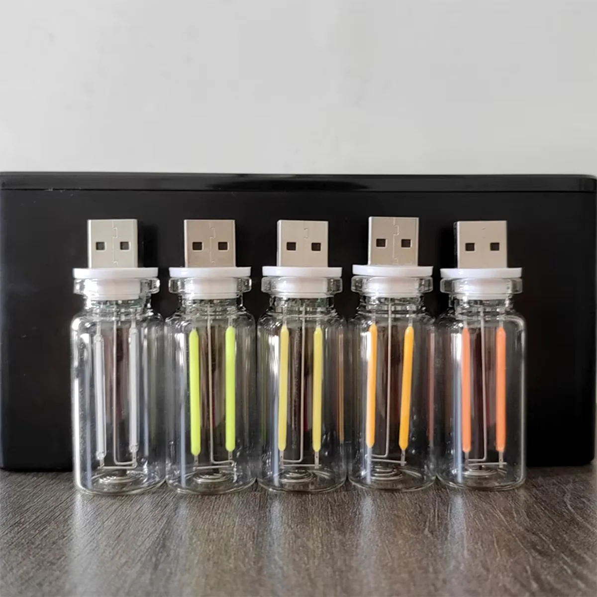 USB Touch Control LED Night Light Dimming Light Auto Interior Atmosphere Light LED Filament Light Auto Colorful Decorative Lamp