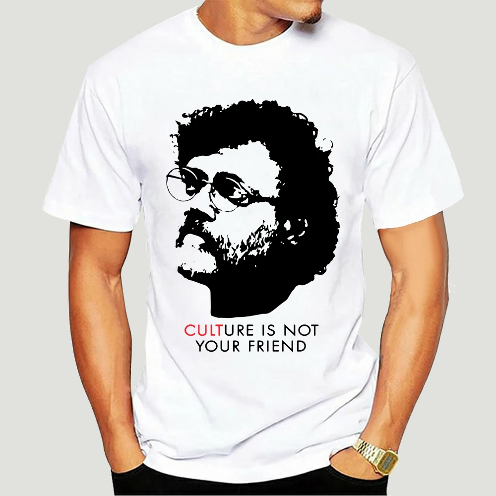 Shaman King T Shirt Culture Is Not Your Friend Terence McKenna T-Shirt Printed Fun Tee Shirt 6xl  Man Short Sleeve Tshirt 3268X