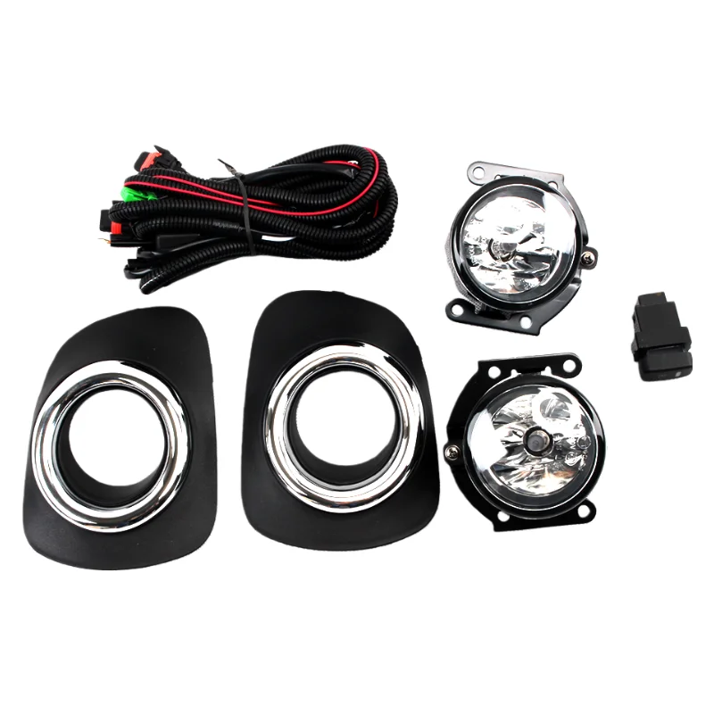 For Mitsubishi Pajero Sport KH KB 2010-2013 Driving Fog Lamp  Wiring Harness Relay Push-button Switch Full Set Replacement