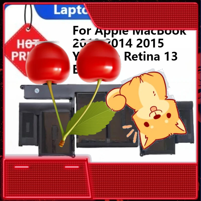 

for Apple MacBook 2013 2014 2015 Year Pro Retina 13 Battery for Macbook A1502 A1582 A 1502 A 1582 6559mah 11.42V Laptop Battery