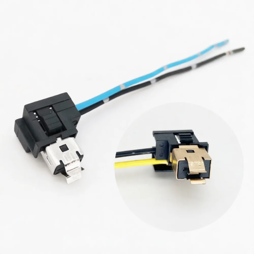 Automotive Lighting Bulb Socket Wire Harness Connector For H1 H3 H4 H7 H8 H9 H11 9005 9006 LED Fog Driving Lamp Holders