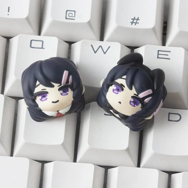 

Rascal Does Not Dream of Bunny Girl Senpai Keycap Sakurajima Mai Resin Layered Drip Gel MX Switch Mechanical Keyboard Keycaps