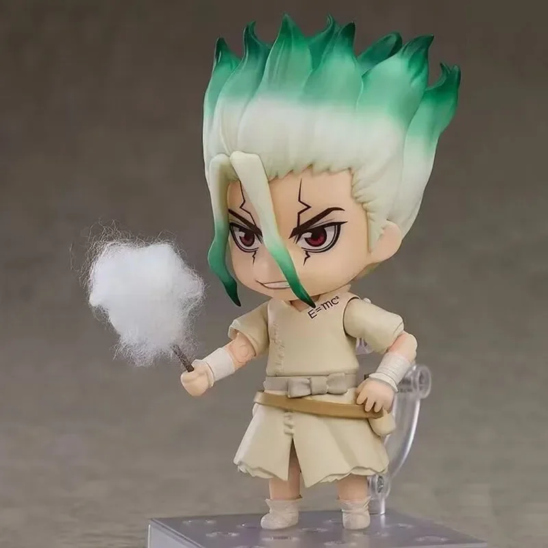 New Q version Nendoroid Stone God Senku New Stone Age Stone Era Movable Face Changing Hand Model Ornament