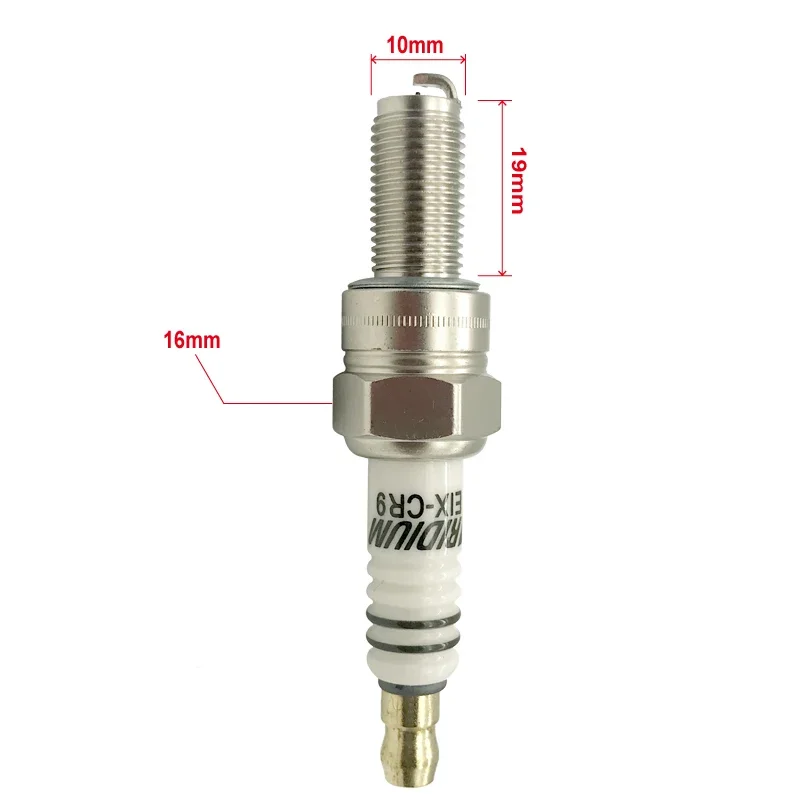1 2 4 Stück Iridium-Motorzündkerze EIX-CR9 FÜR CR9EK CR8EK CR9EIX CR9EVX CR9E CR9EIA-9 CR9EB PMR9B U27ESR-N IU27 IU24 R017-9 – Detail 1