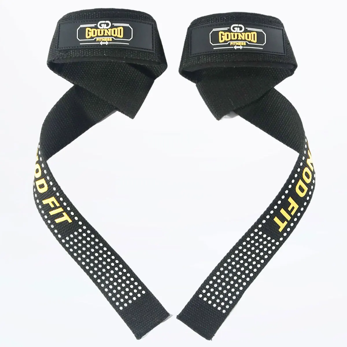 1Pair Weight Lifting Wrist Straps Fitness Bodybuilding Training Gym Lifting Barbell Pull up Straps with Non Slip Flex Gel Grip