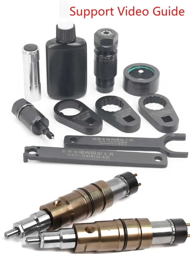 

9 шт., электромагнитный клапан форсунки Common Rail, инструменты для удаления и разборки для Cummins Scania XPI 4307475 4327072 2872544