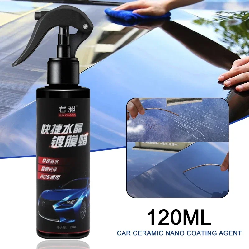 

120ML Car Ceramic Nano Coating Agent Coatin Nano Crystal Hydrophobic Layer Polishing Paint Coating Liquid Car Polish Wax Coating