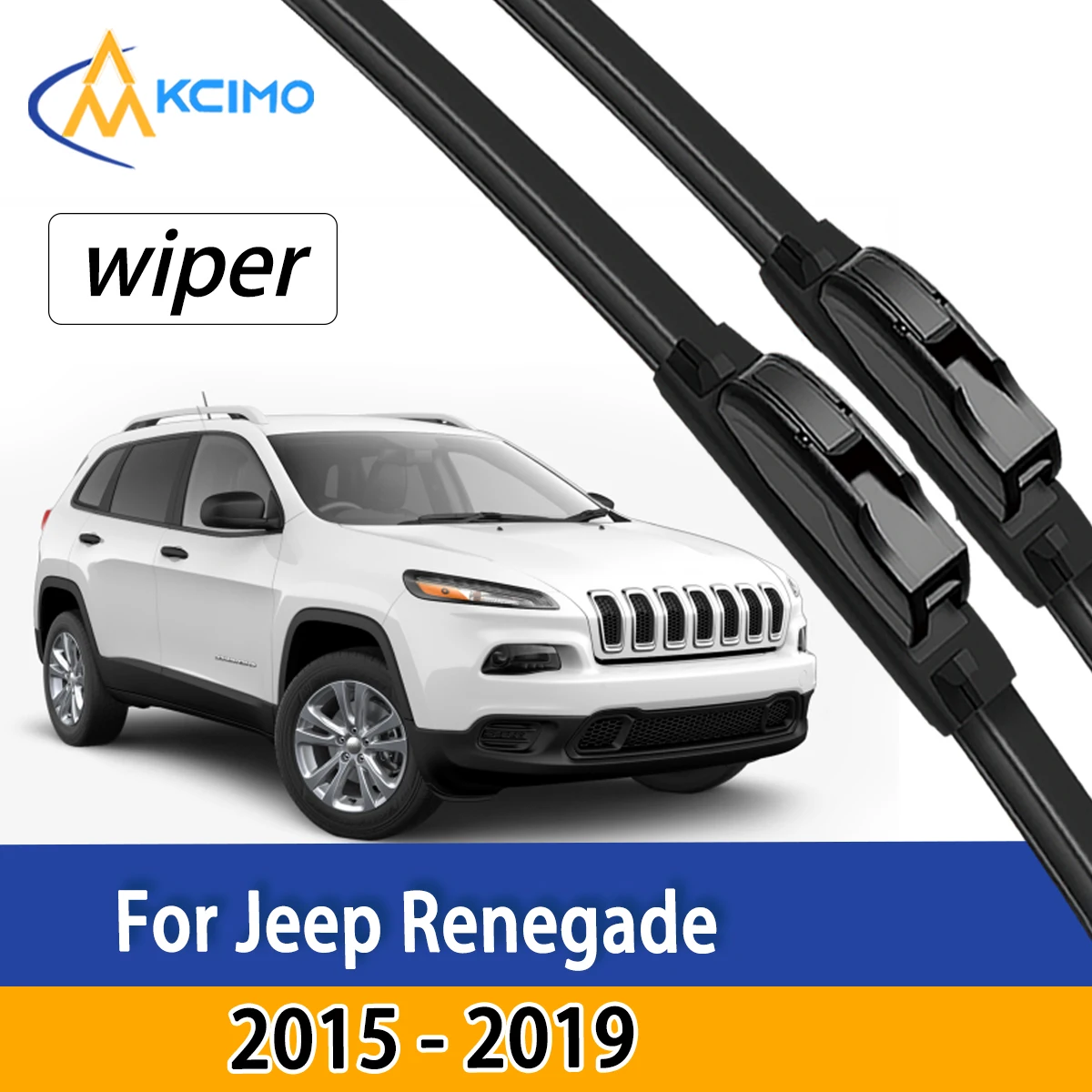 

High Quality Front Windshield Wiper Blades For Jeep Renegade 2015 - 2019 Auto Replacement Parts Windscreen Wipers