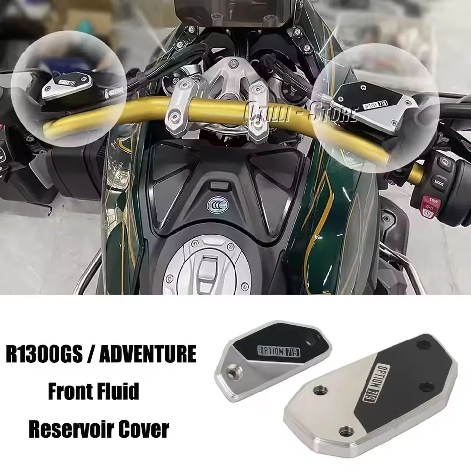 

For BMW R1300GS GS1300 R1300GS Adventure ADV 2023 2024 2025 Motorcycle Aluminum Front Brake Clutch Fluid Reservoir Caps Cover