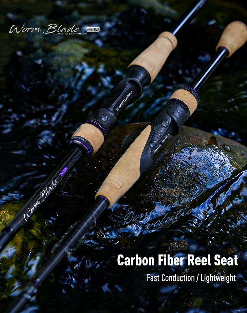 Kingdom Carbon Angelrute 61g 1,9m 1,93m 1,98m 2,03m 2,06m 2,13m Carbon-Rollenhalter Vollständig Fuji SIC Spinning Casting Angelrute – Detail 8