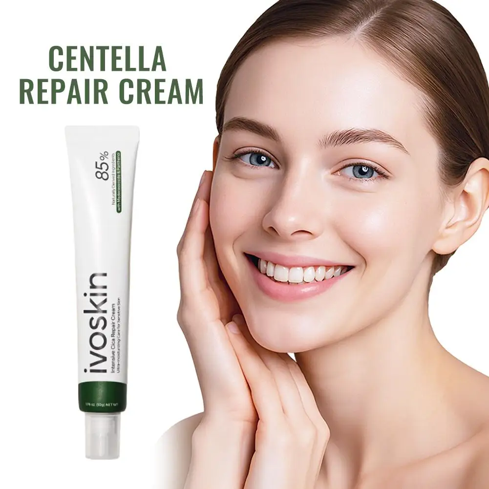 

50ml Ivoskin Intensive Cica Repair Cream Repair Skin Improve Redness Swelling With Centella Asiatica Extract Essence Panthenol