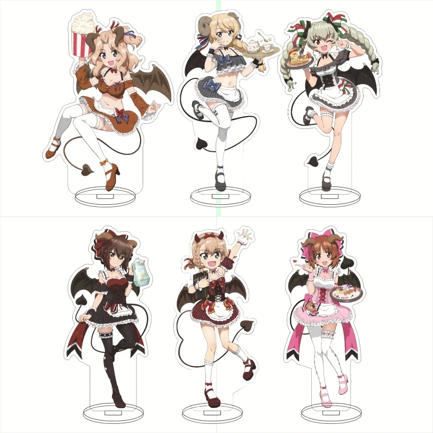 

Anime Fans GIRLS und PANZER Demon maid costume Role play acrylic character station model board table decoration friend Gifts