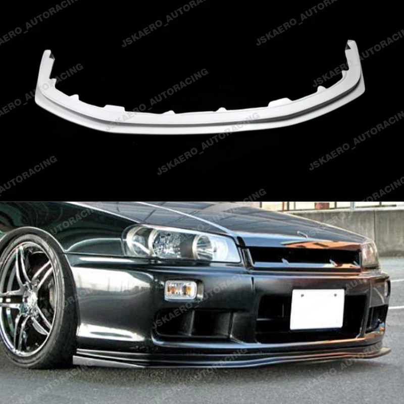 

For Nissan skyline r34 2door GTT Front Bumper Diffuser Spoiler Lip FRP Unpainted car bodykits
