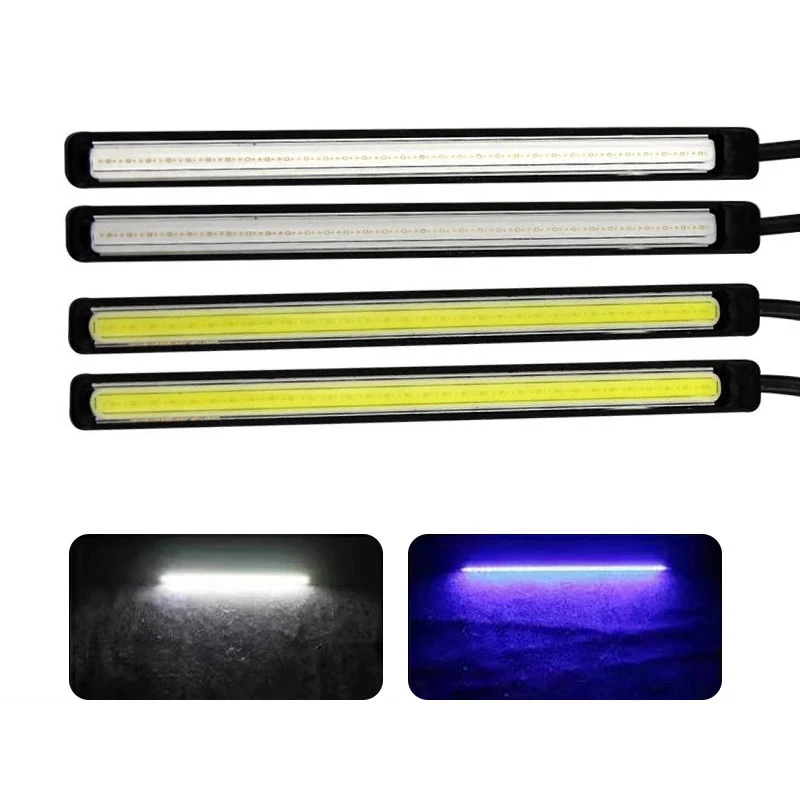 

LED Car COB Daytime Running Lights Strip SuperBright Low Cosumption Auto DRL Fog Driving Lamp DRL Atmosphere Lamp Waterproof 12V