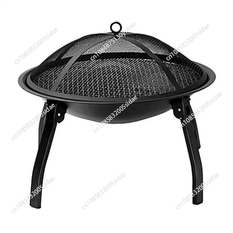 Camping Portable Multifunctional Stove Barbecue Heater Bonfire Charcoal Burner Brazier Grill Firepit Outdoor Foldable Furnace