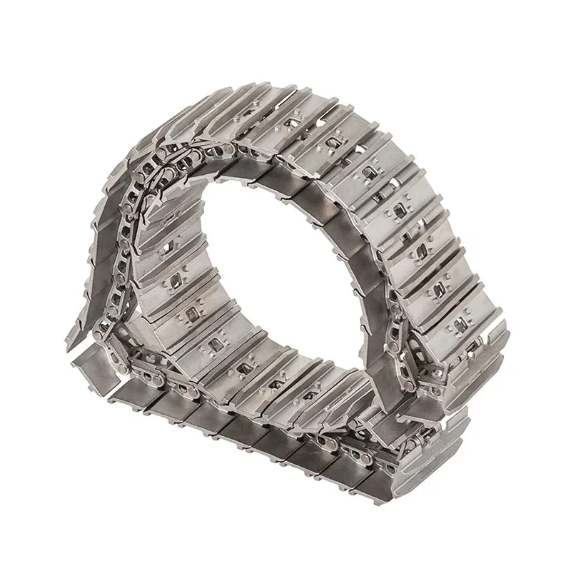 5CM Metal Crawler Is Suitable for RC Excavator Bulldozer Model Engineering Special Stainless Steel Crawler RC Car Accessories