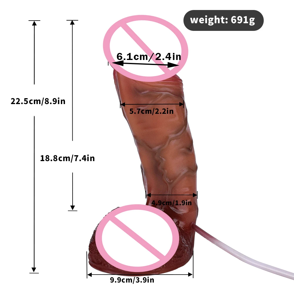 SXXY Large Ejaculation Dildo Realistic Squirting Penis With Suction Cup Soft Silicone Anal Plug Spray Liquid Sex Toys For Women