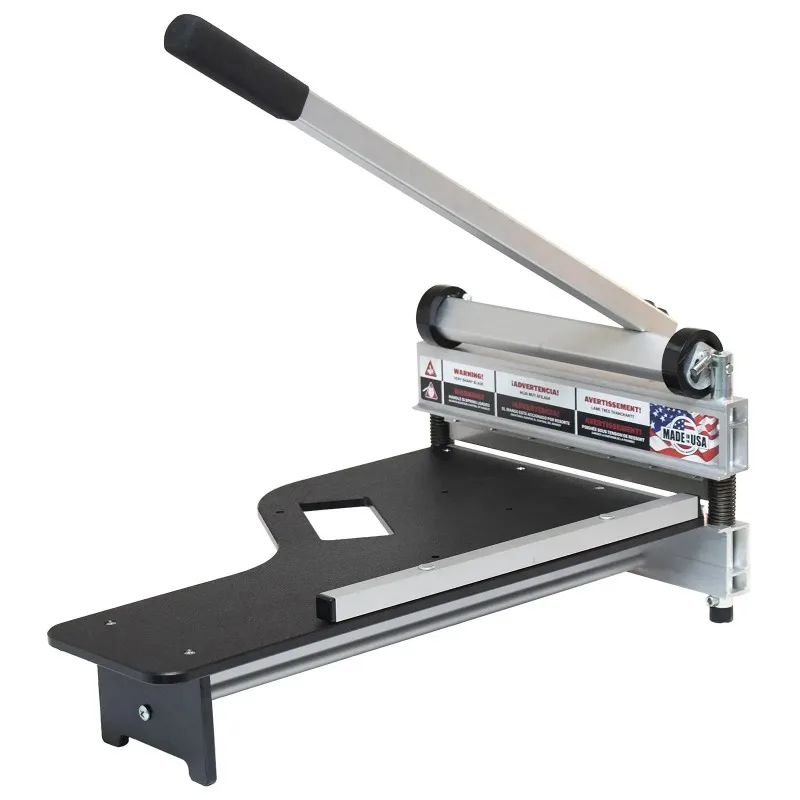 

Cutting Engineering Wood Deluxe Cutting Machine Vinyl Parquet PVC Floor Cutting Machine Laminate LVT SPC WPC