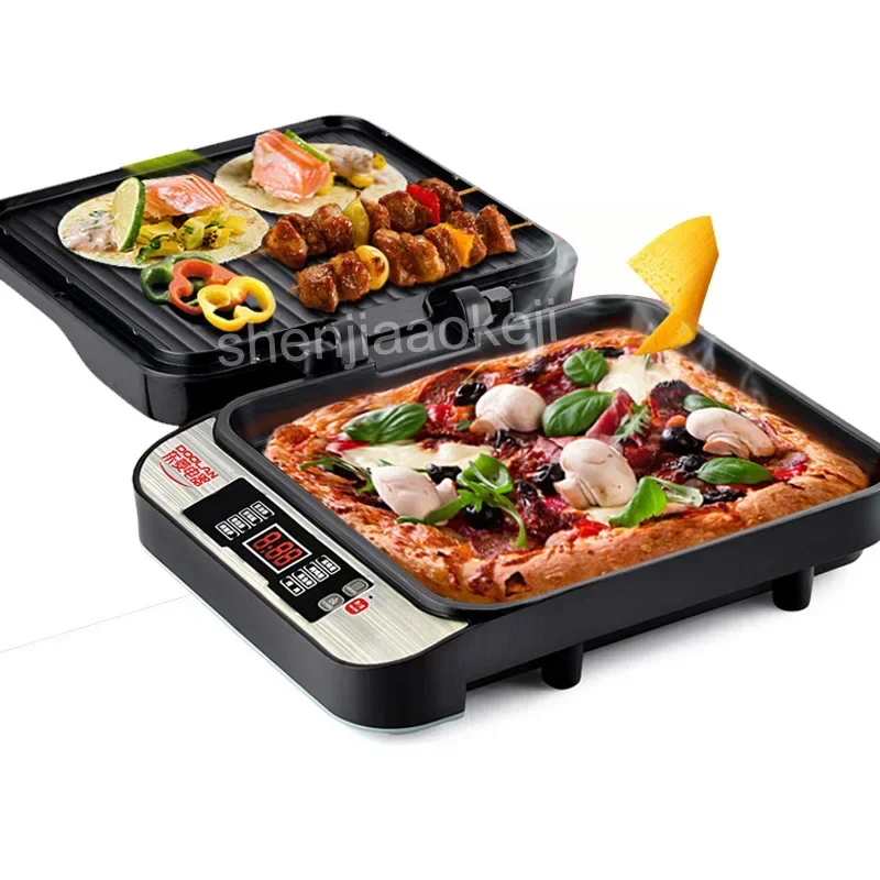 

Double-sided Steak Grill timing multi-function suspension non-stick frying machine Intelligent Automatic Electric Baking Pan