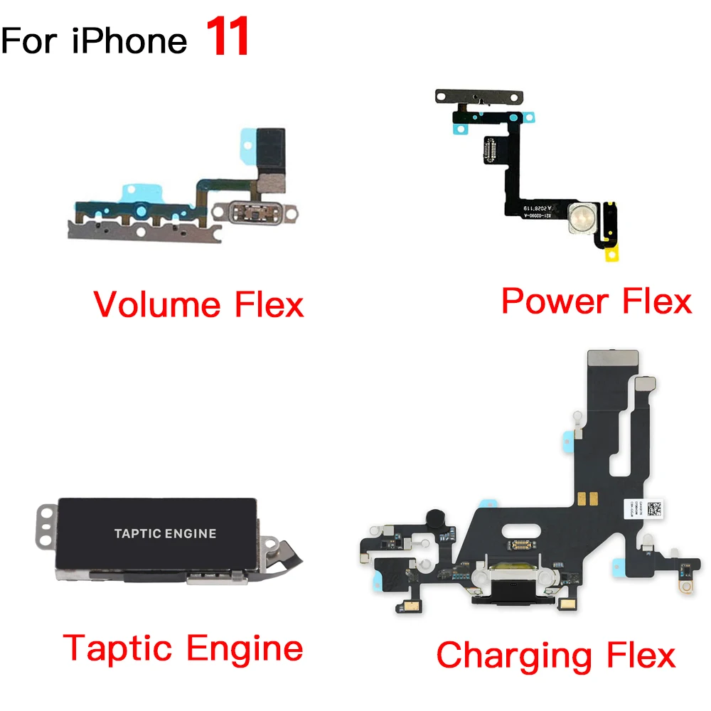 Inside Parts Replacement Fro iPhone 11 Front Camera Ear Speaker Power Volume Flex Cable Full Screws Taptic Engine .....