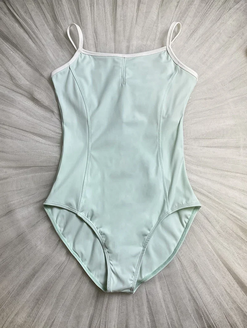 Light green Ballet Dance Leotard Adult 2024 New Daily Practice Team Gymnastics Dancing Wear Women High Quality Ballet Leotard